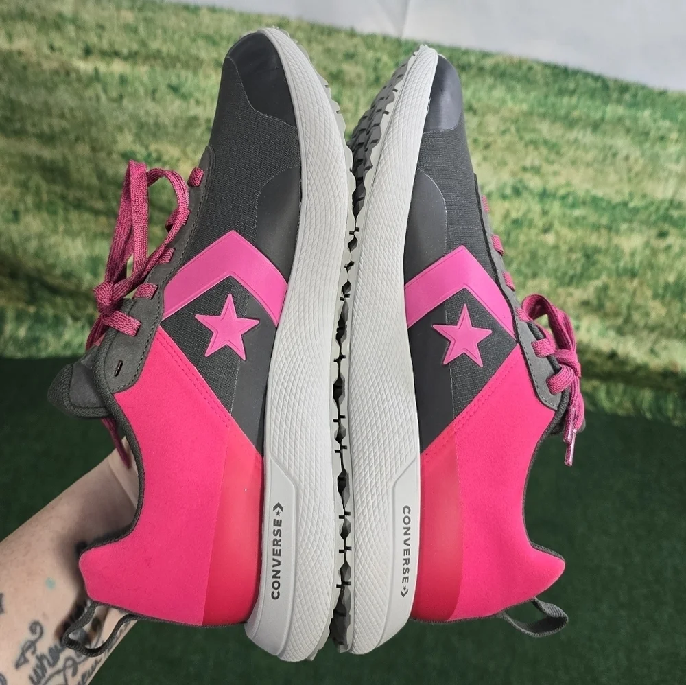 Converse | Star Series Running Sneakers 'Grey and Pink' Mens Size 9.5 - Picture 4 of 14